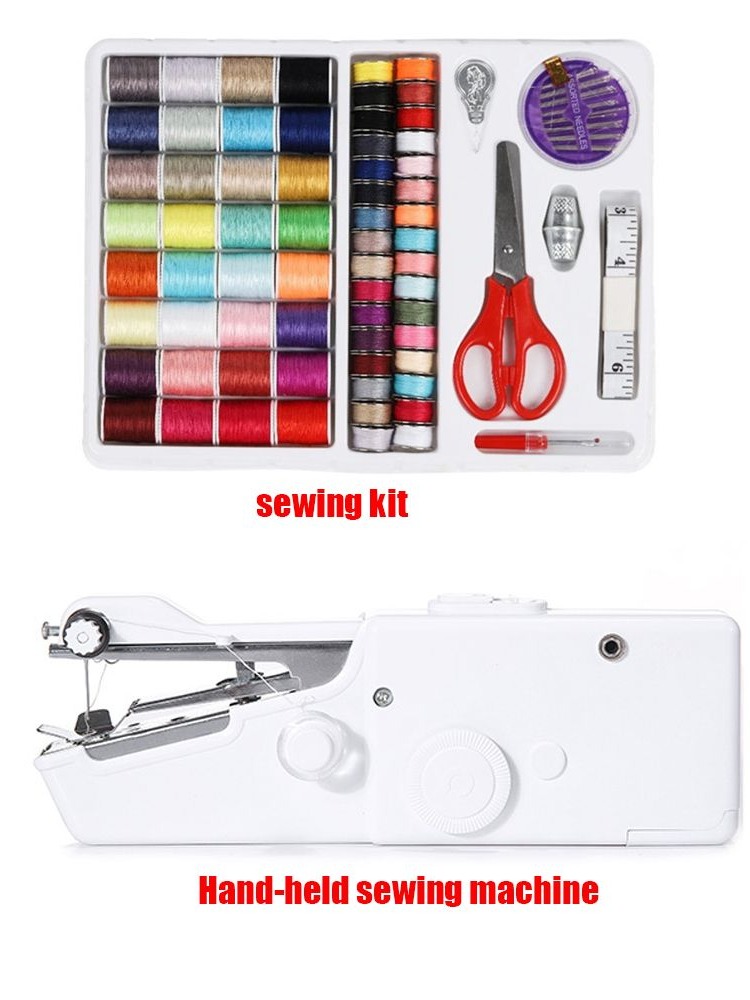 Mini Electric Sewing Machine Handheld - Travel Smart Sundries Sewing Kit Hand-held