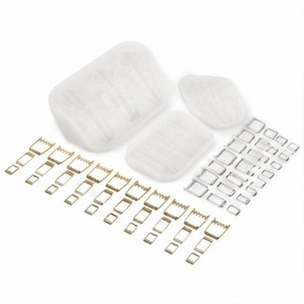Silicone Epoxy Resin Molds Set - 3pcs Silicone Photo Clip Molds for