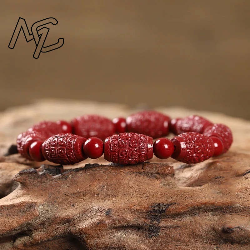 Women's Red Cinnabar Circular  - Beading ulasan dan harga