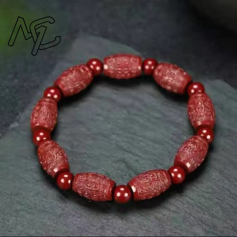 Women's Red Cinnabar Circular  - Beading ulasan dan harga