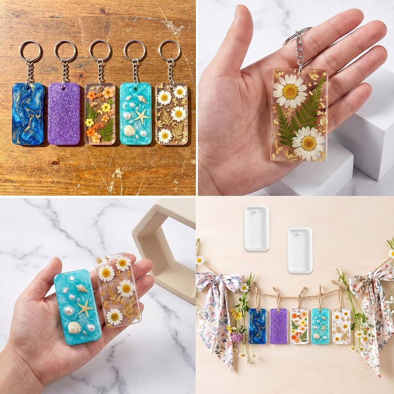 10Resin keychain jewelry casti - Silicone Epoxy Resin Molds Set ulasan dan harga