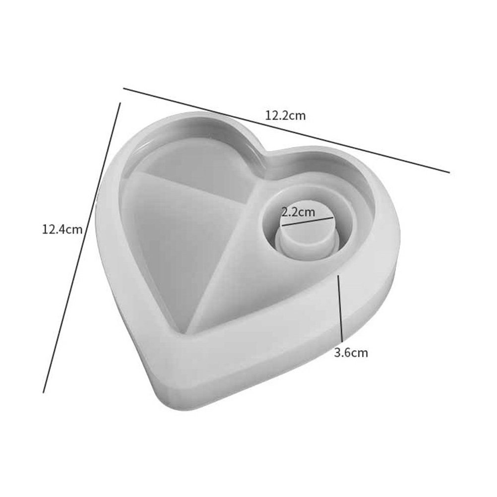 Heart-Shaped Silicone Candle M - Silicone Epoxy Resin Molds Set ulasan dan harga