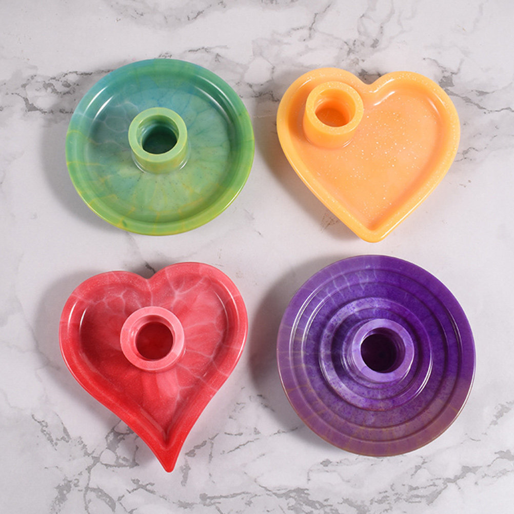 Heart-Shaped Silicone Candle M - Silicone Epoxy Resin Molds Set ulasan dan harga