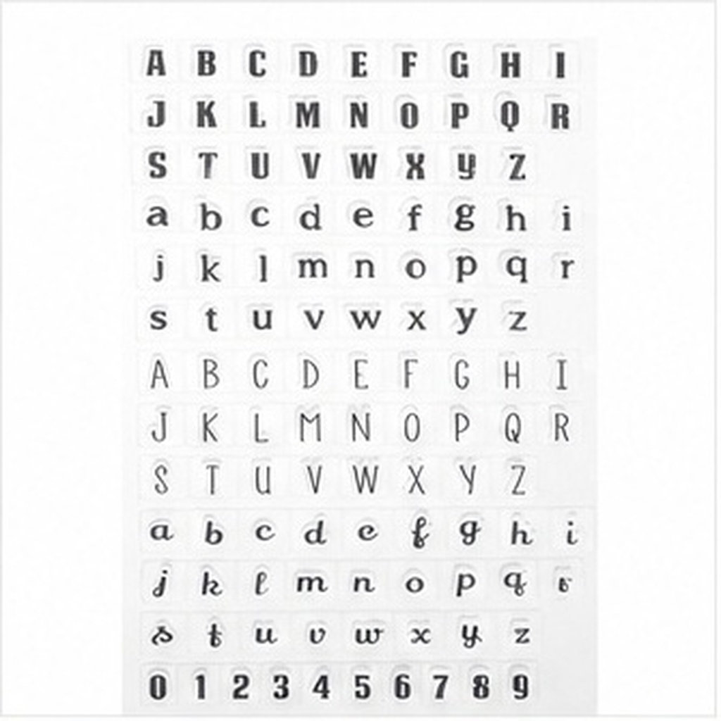 4Pcs Transparent Silicone Alph - Clear Silicone Stamps For Card Making ulasan dan harga