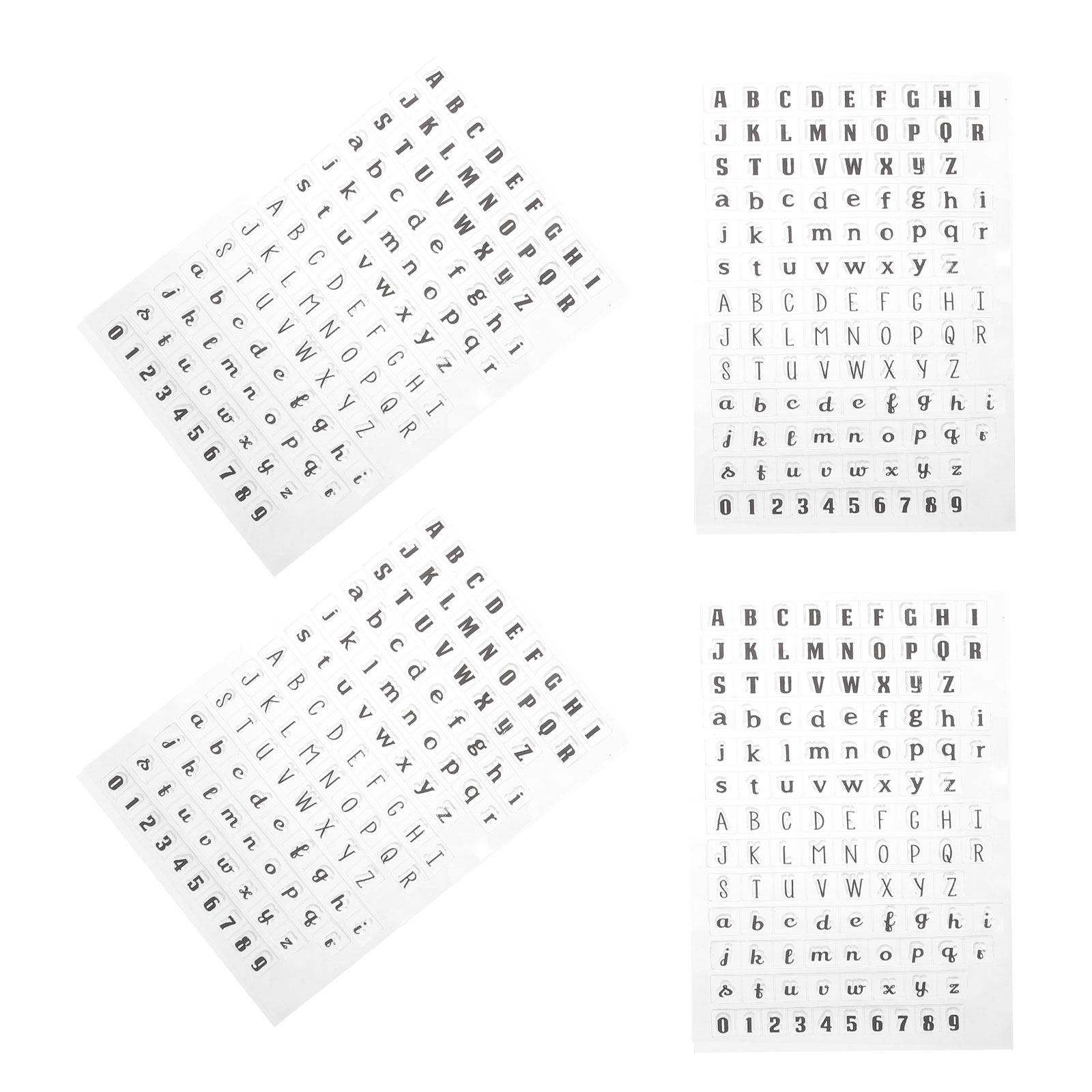 4Pcs Transparent Silicone Alph - Clear Silicone Stamps For Card Making ulasan dan harga