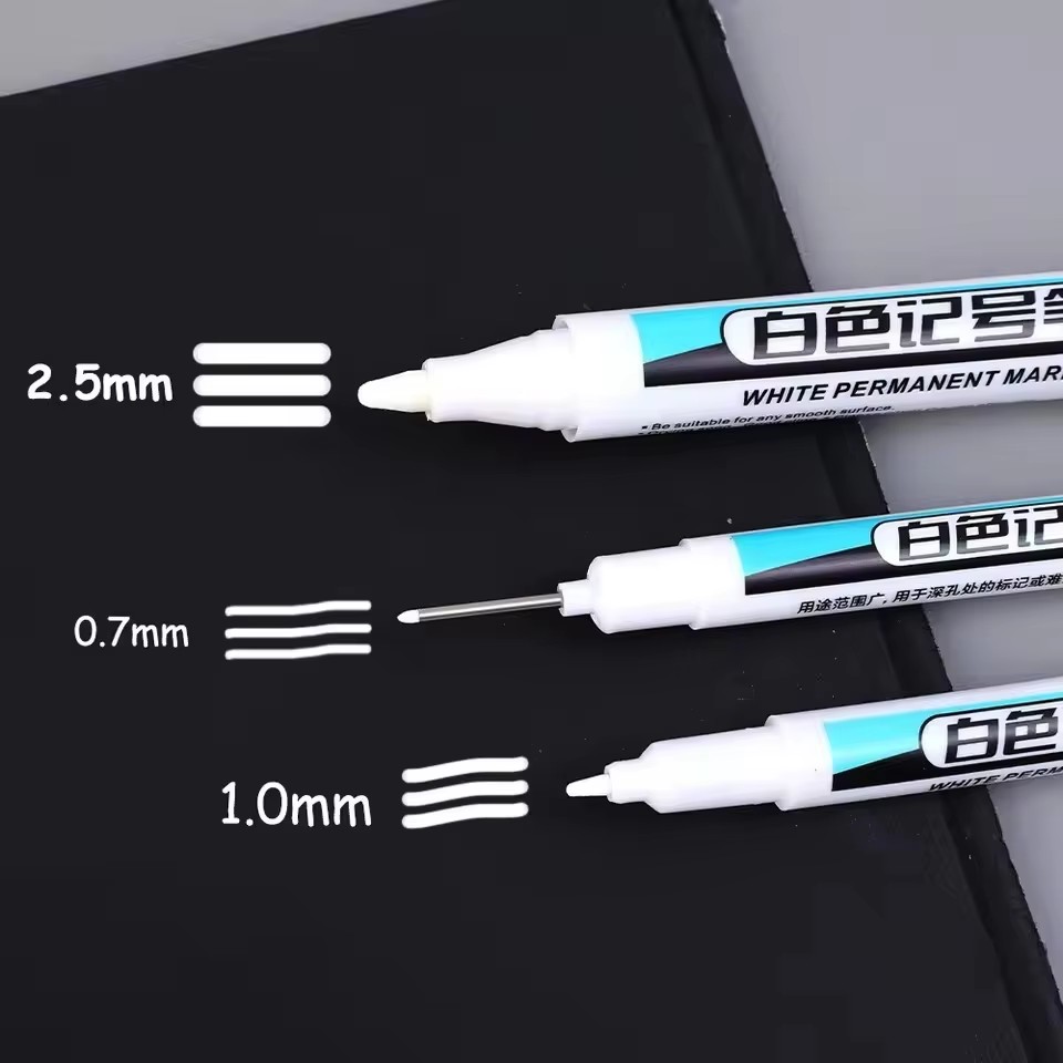 0.7/1.0/2.5MM White Permanent  - Painting Supplies ulasan dan harga