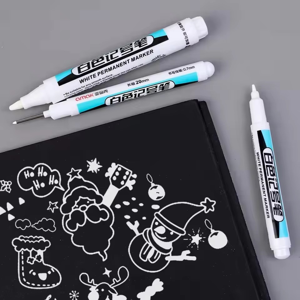 0.7/1.0/2.5MM White Permanent  - Painting Supplies ulasan dan harga