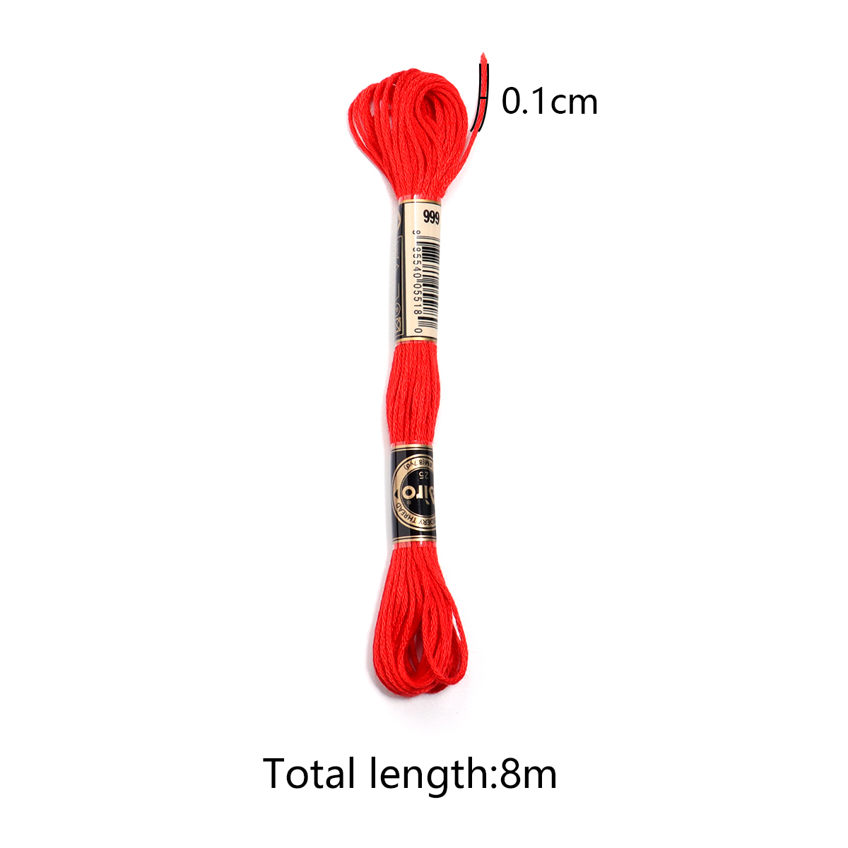 6Pcs/Lot Multicolor Polyester  - Cotton Embroidery Thread Skeins ulasan dan harga