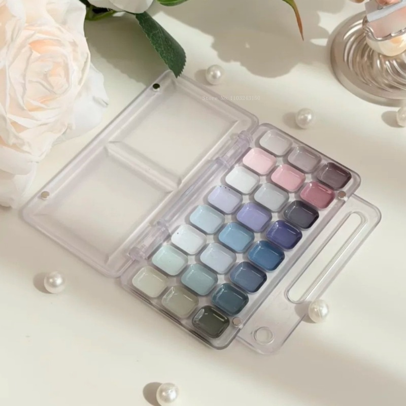 18/24Color Artist Grade Semi-D - Watercolor Paint Set Solid Pigment ulasan dan harga