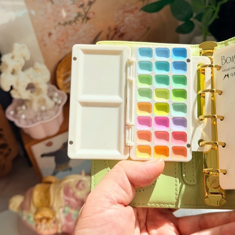 18/24Color Artist Grade Semi-D - Watercolor Paint Set Solid Pigment ulasan dan harga