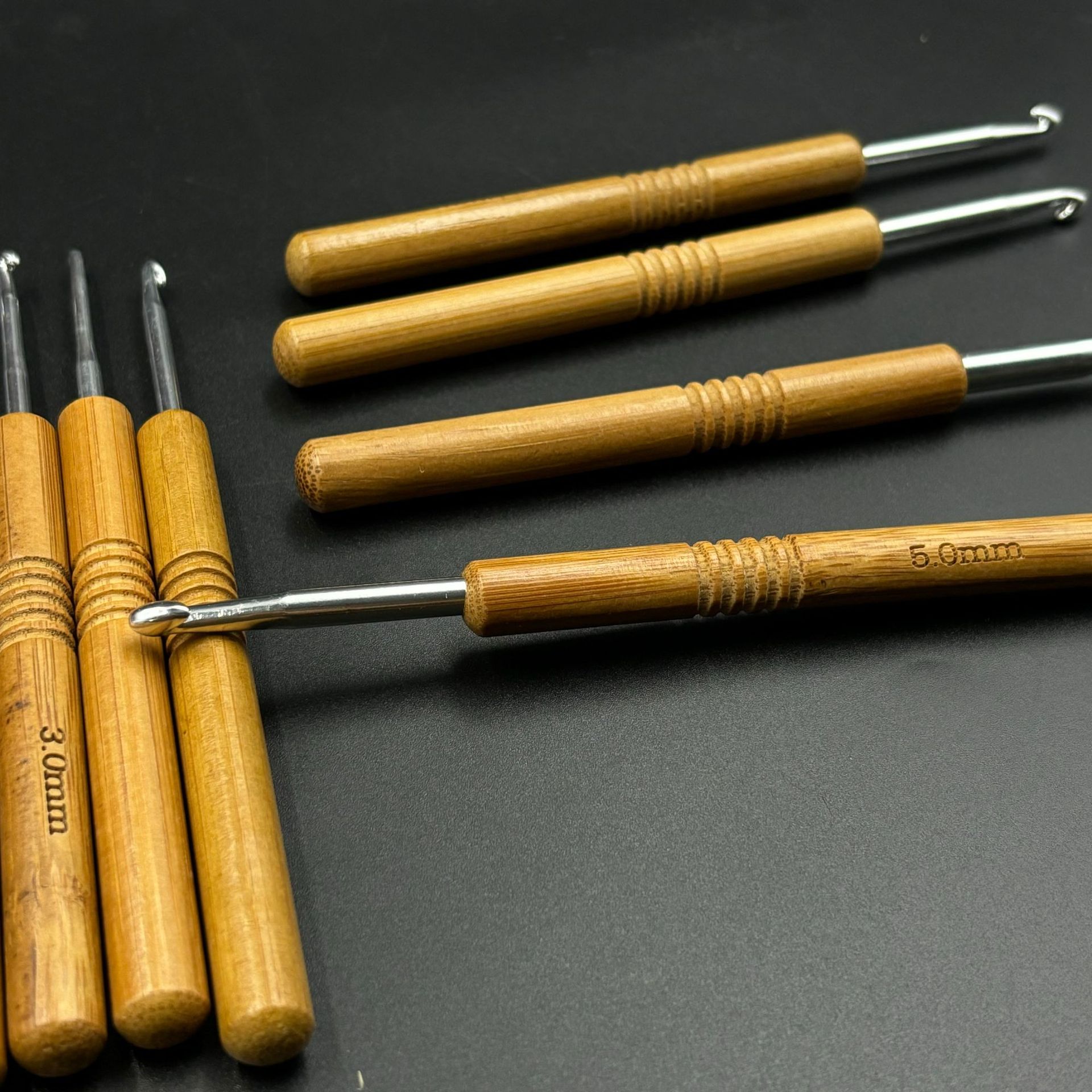 1pc Bamboo Wooden Handle Croch - Wooden Crochet Hooks Ergonomic Handle ulasan dan harga